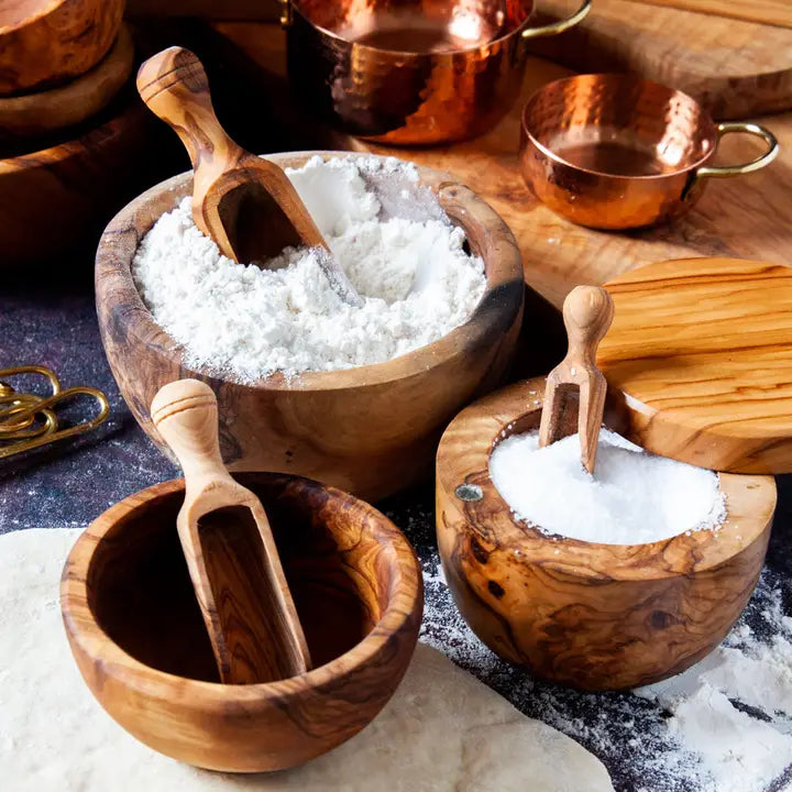 Olivewood Medium Canister Scoop