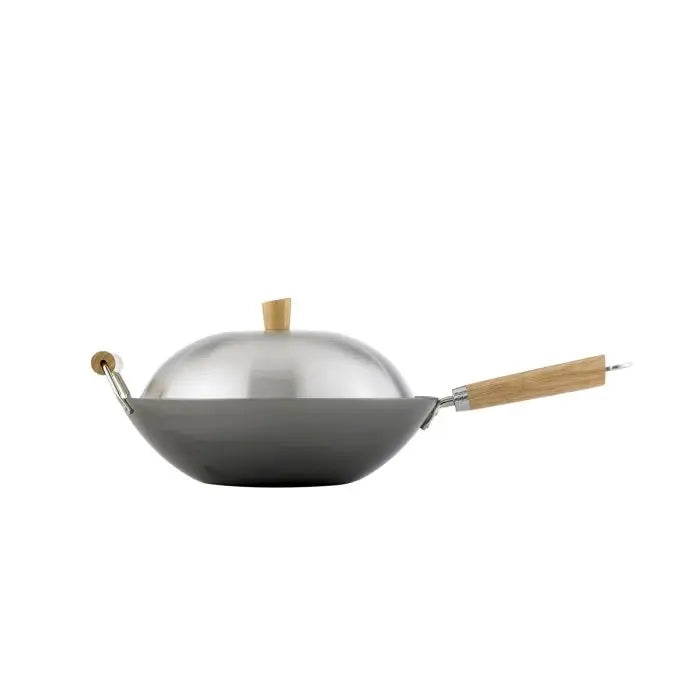 Helen's Wok 13.5" w/lid Carbon Steel