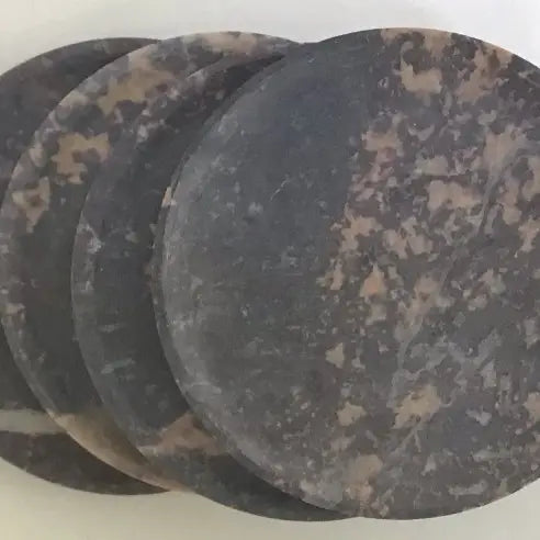 3" Soapstone S/4 Round Coasters