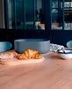 Slate 4-in-1 Bread Box with Cutting Board, Knife, and Cotton Bag