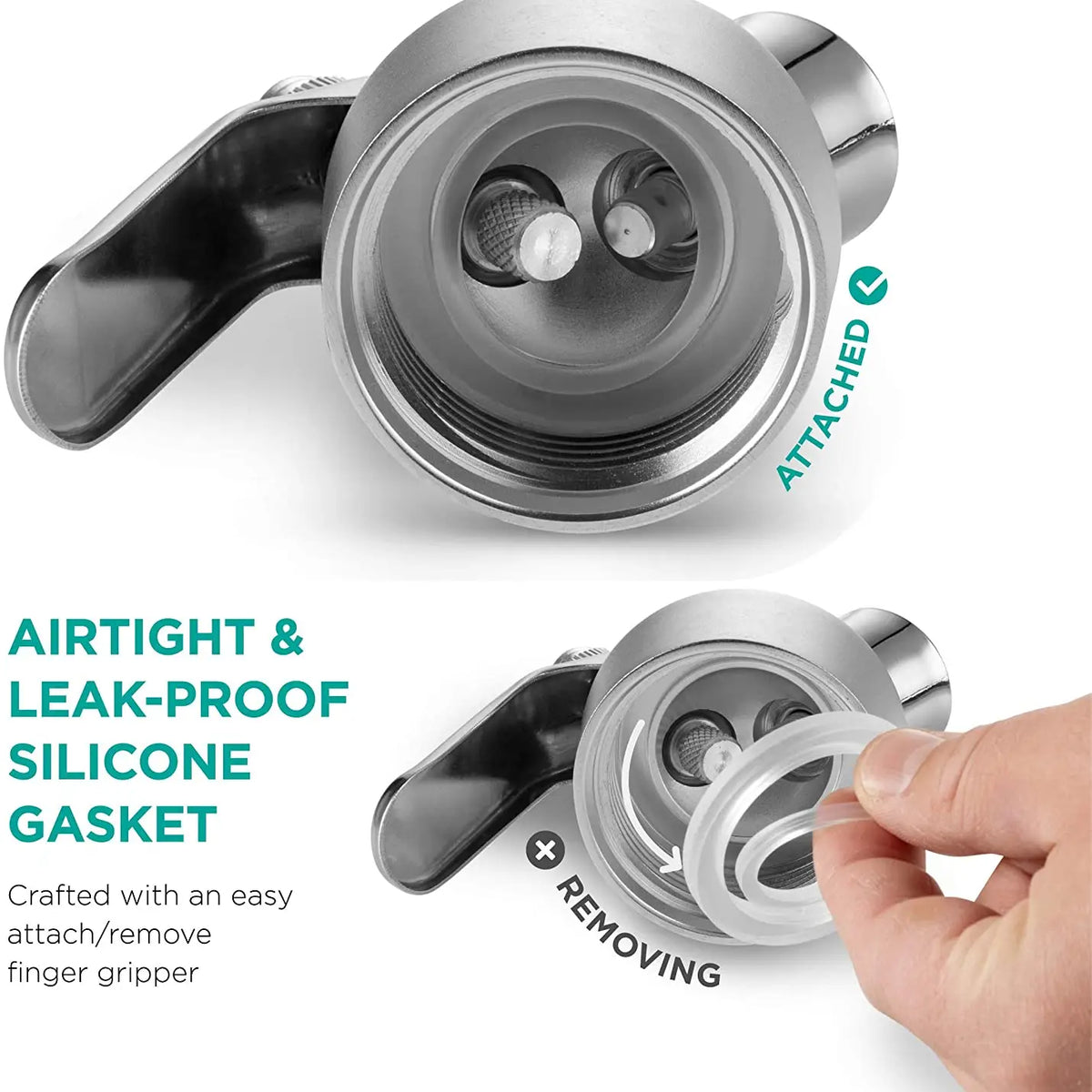 Stainless Whipped Cream Dispenser w/ Booklet