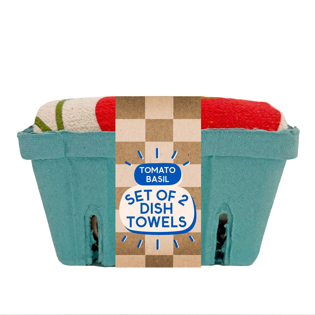 "Tomato Basil" Floursack Dish Towel S/2
