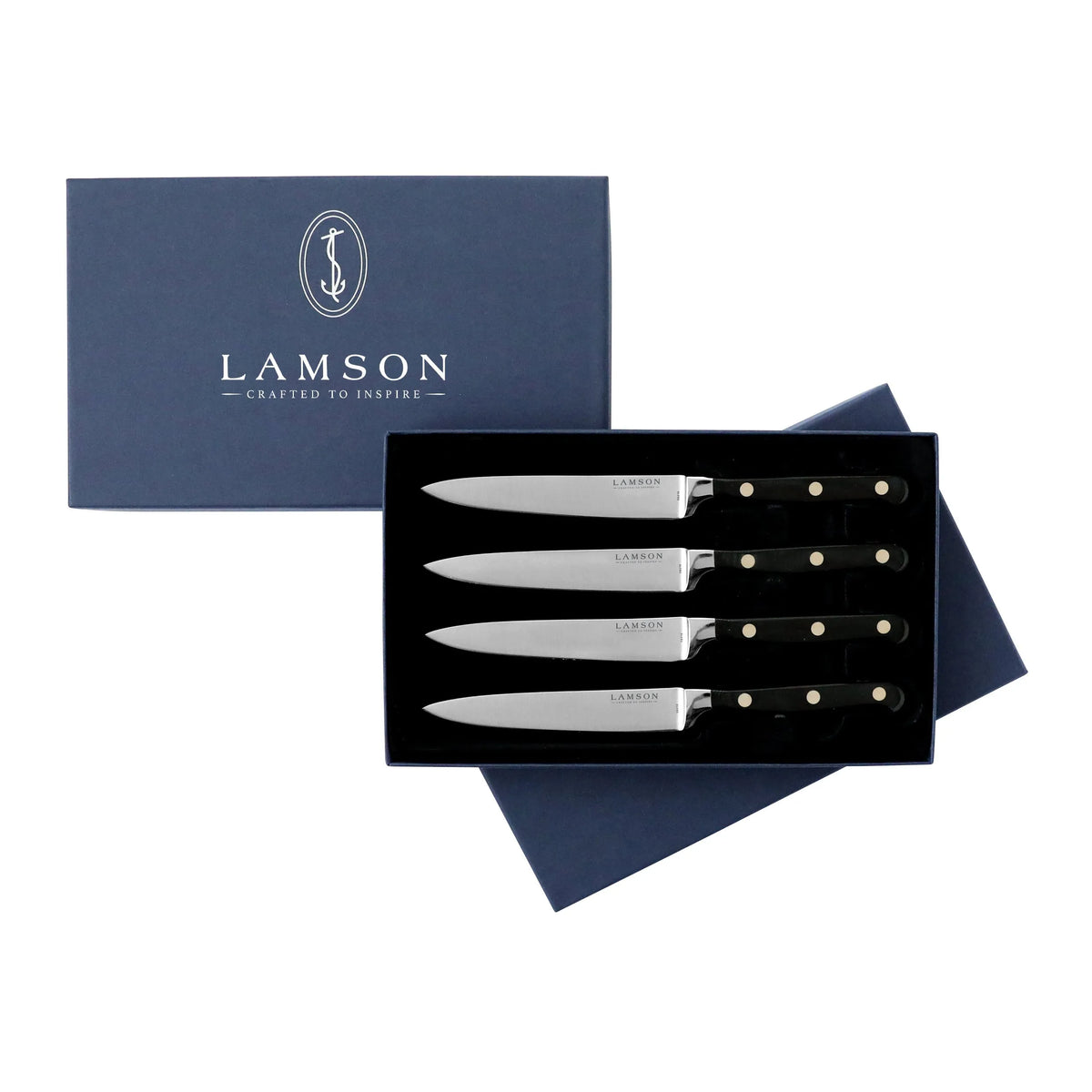 Midnight Premier Forged 4 Piece Steak Knife Set, Fine Edge