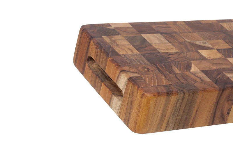 End Grain 18x6x2 Cheeseboard Butcher Block w/Hand Grips