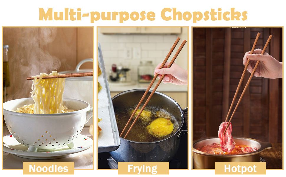 Beech Wood Cooking Chopsticks