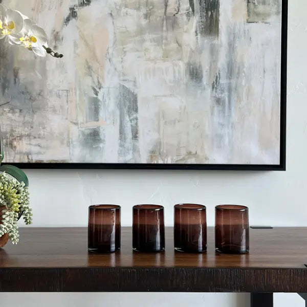 Handblown Tamarind DOF Glasses