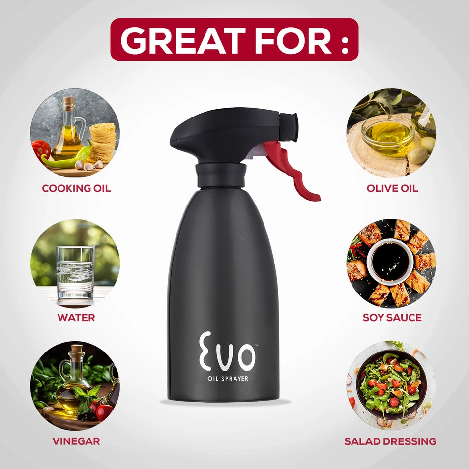 Red Stainless 16oz EVO Oil Sprayer