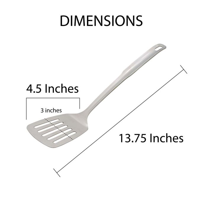 Stainless/S 12.5" Slotted Turner