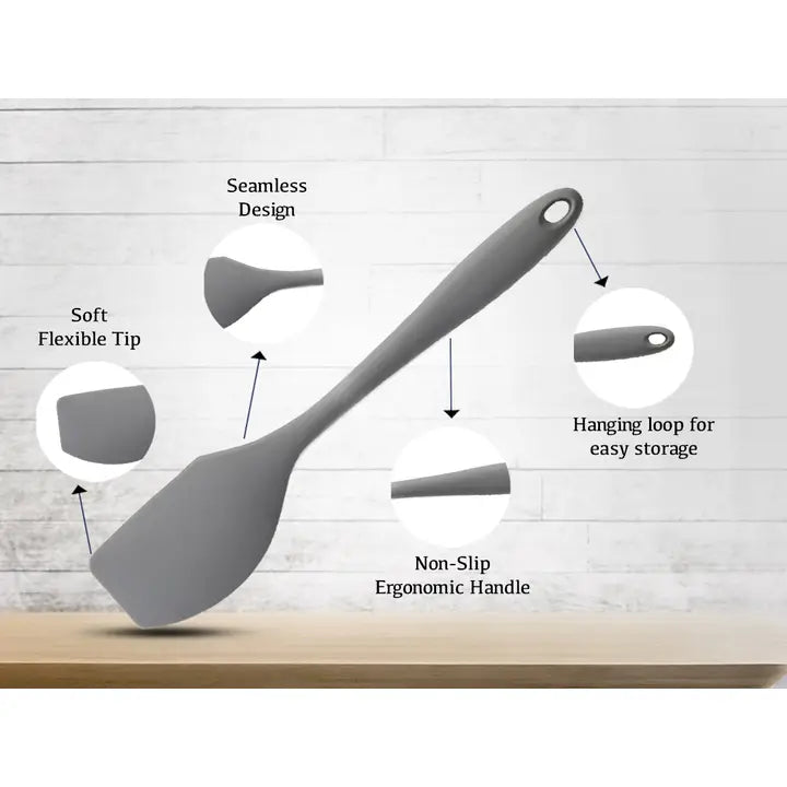 Red Silicone Scraper Spatula