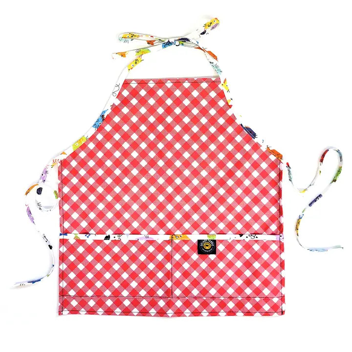 Gingham Kids Apron Ages 2-8