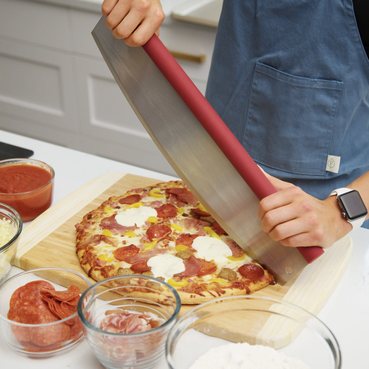 Pizza Rocker Cutter 18"