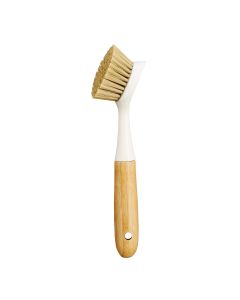 Dish Scrub Brush Bamboo Long Handle