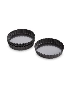Nonstick S/4 4.25" Quiche Pan
