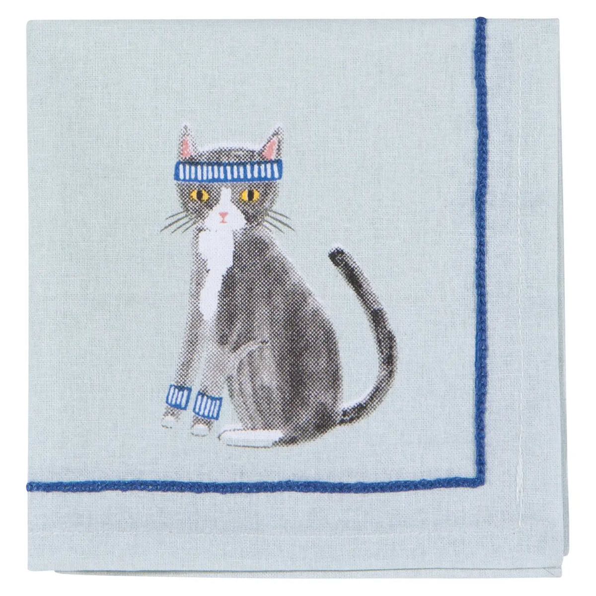 Cocktail Napkin S/4 Feline Fine