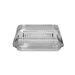 Glass Fluted Butter Dish