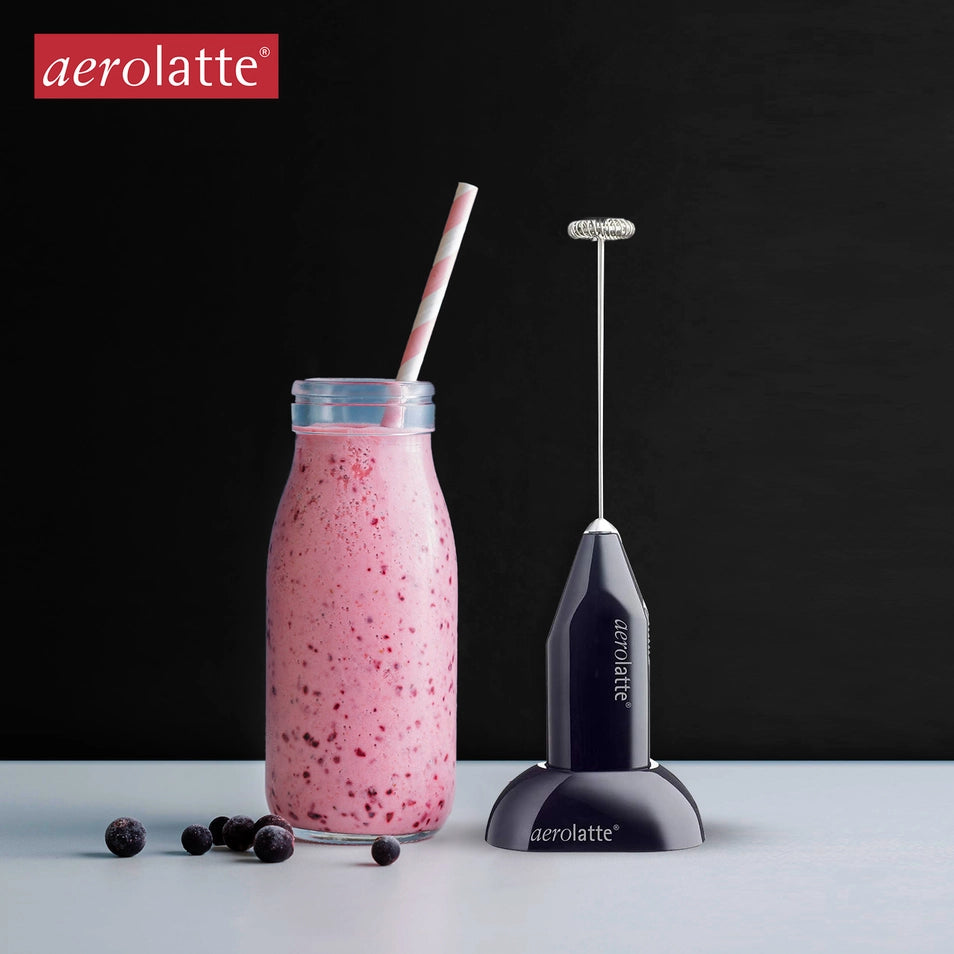 Black Aerolatte Milk Frother W/ Stand