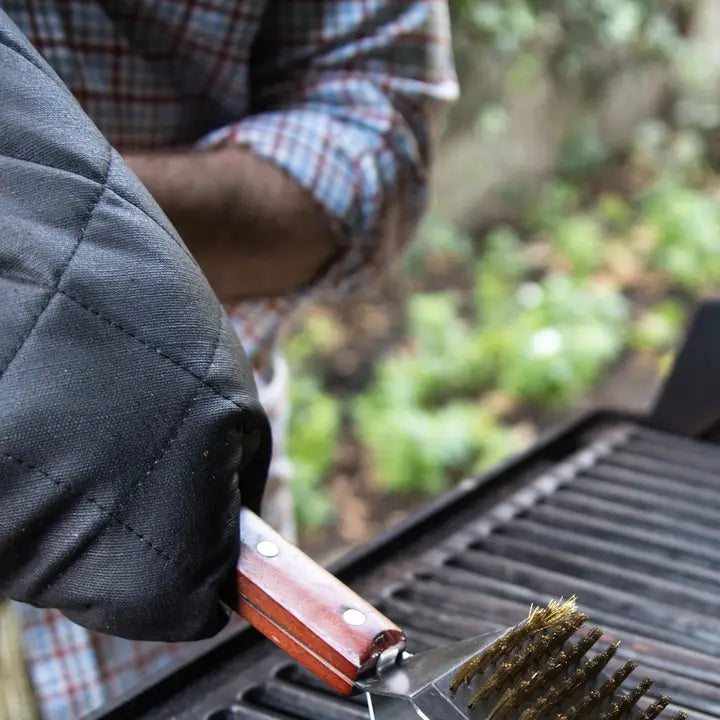 OS 17" Black Grill Mitt Cotton