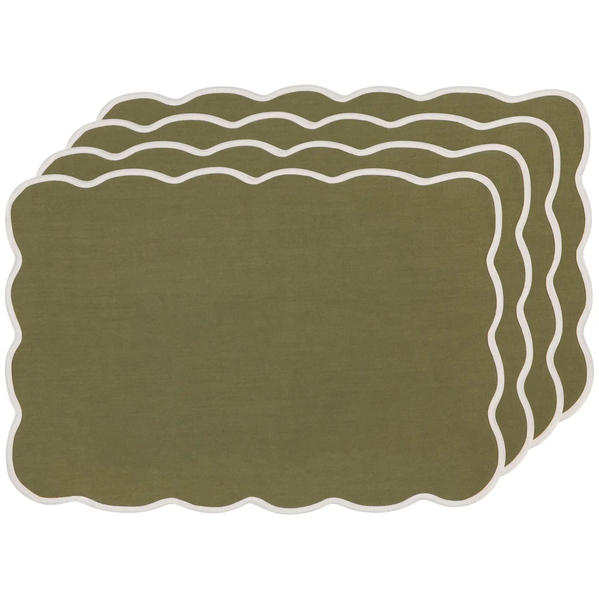 S/4 Placemat Florence Olive Branch