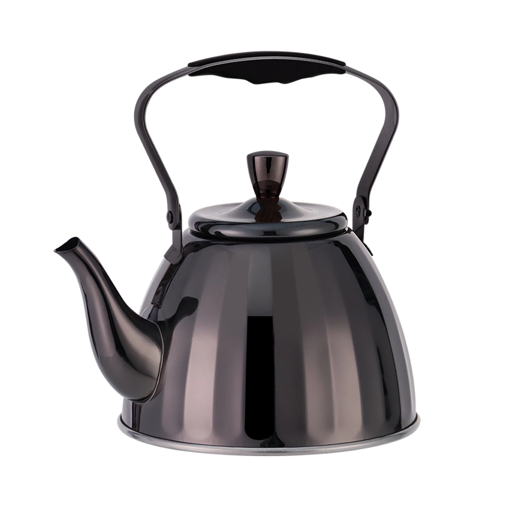 Black 1.6qt Stainless Steel Kettle With Tea Infuser