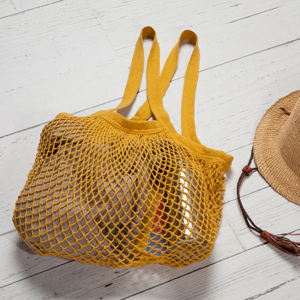 Shopping Bag Gold Le Marche