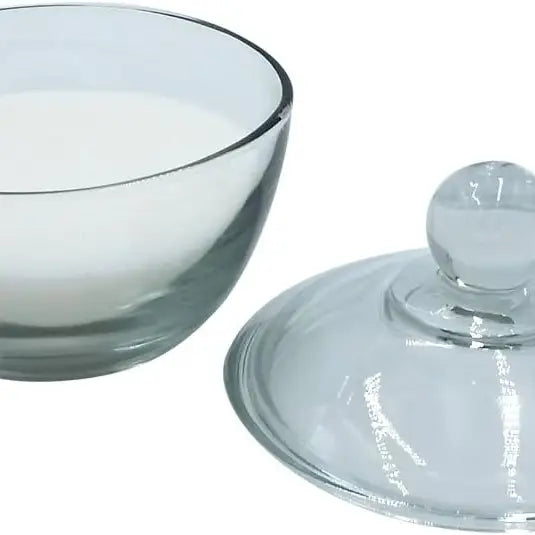 Glass Covered Sugar Dish
