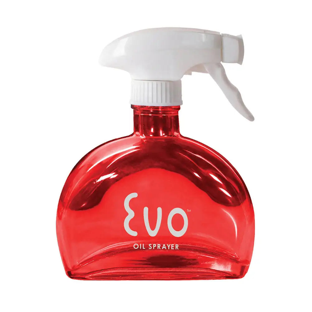 Red Glass 6oz EVO Oil Sprayer, White Trigger