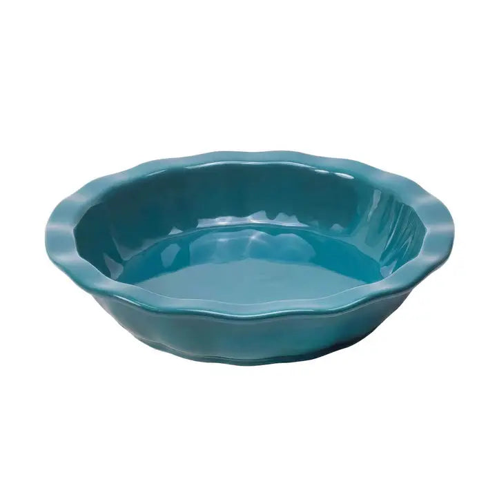 Turquoise 8" Ceramic Round Pie Plate
