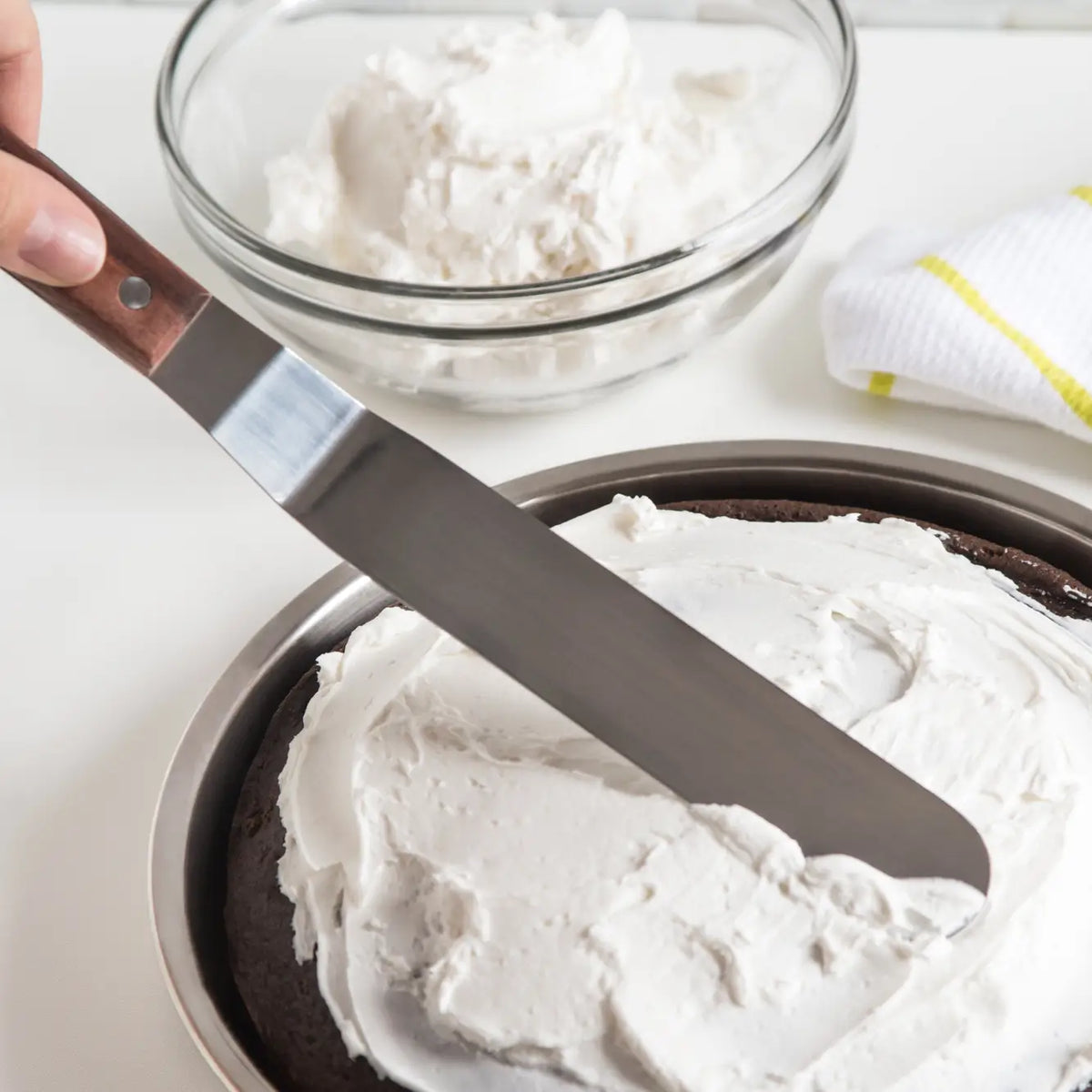 Offset Icing Spatula, Stainless Steel, 8"