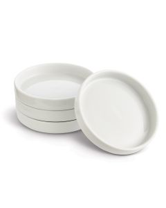 White S/4 Bread Dipping Saucer