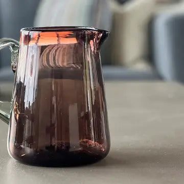 Pitcher Handblown Glass Tamarind