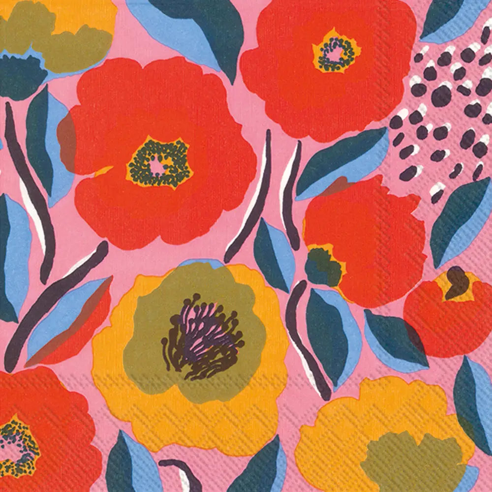 Rosarium Cocktail Napkins, Pack of 20