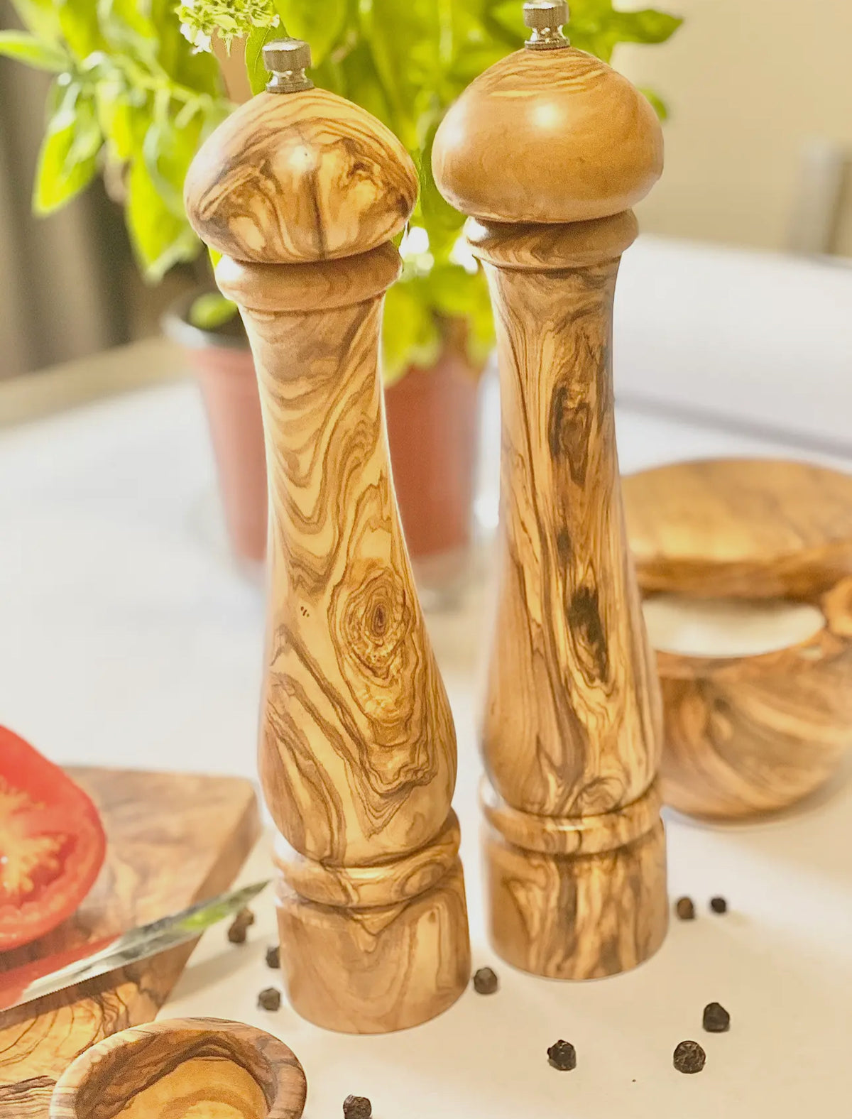 Olive Wood 10” Salt Mill