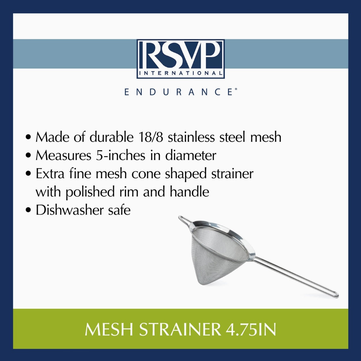 4.75" Conical Strainer S/S