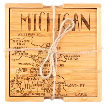 Michigan Map Coasters