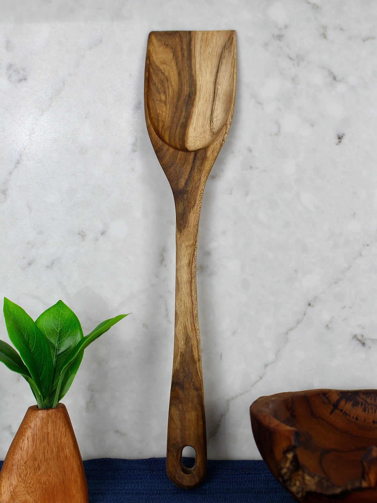 Wood Scraping Spoon Rustic Handle