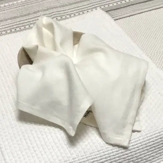 White Solid Woven Homespun Napkin