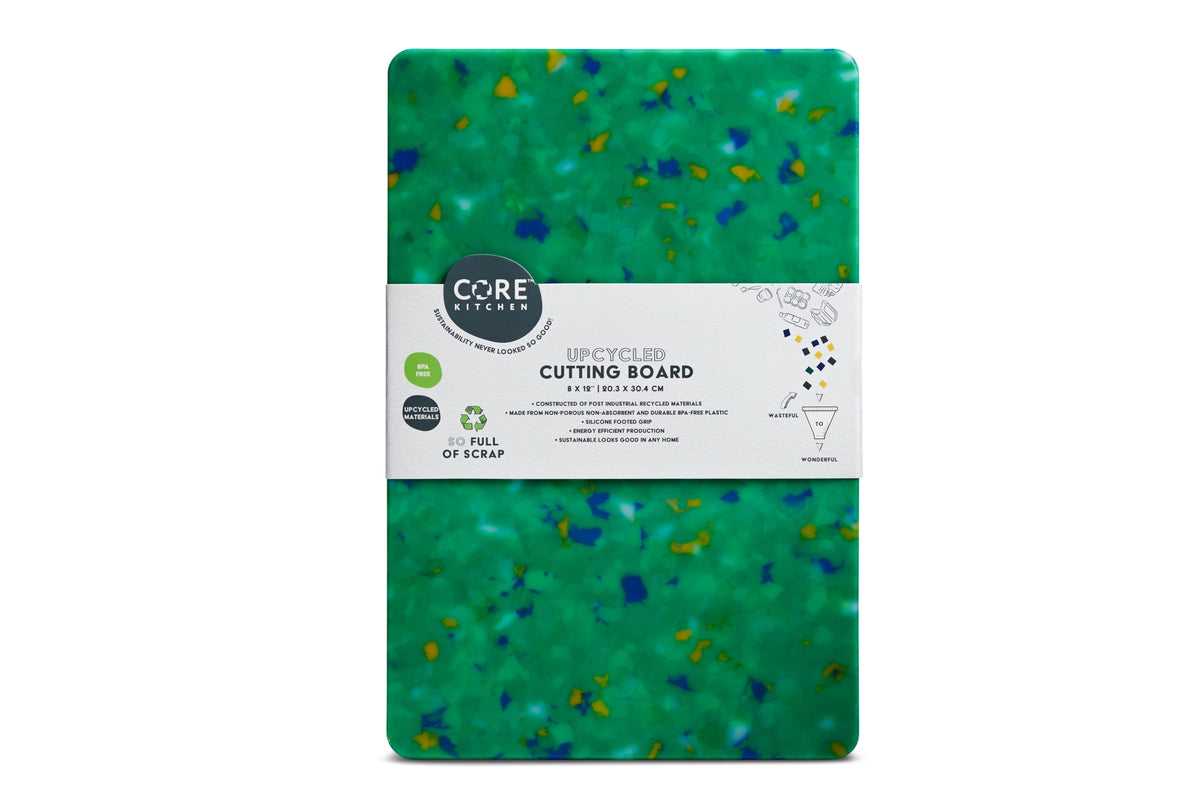 Confetti Green Recycled Cutting Board 8"x12"