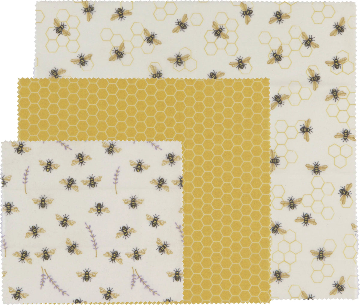 Bees S/3 Beeswax Wrap