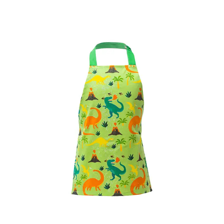 Dinosaur Kids Apron and Oven Mitts Set