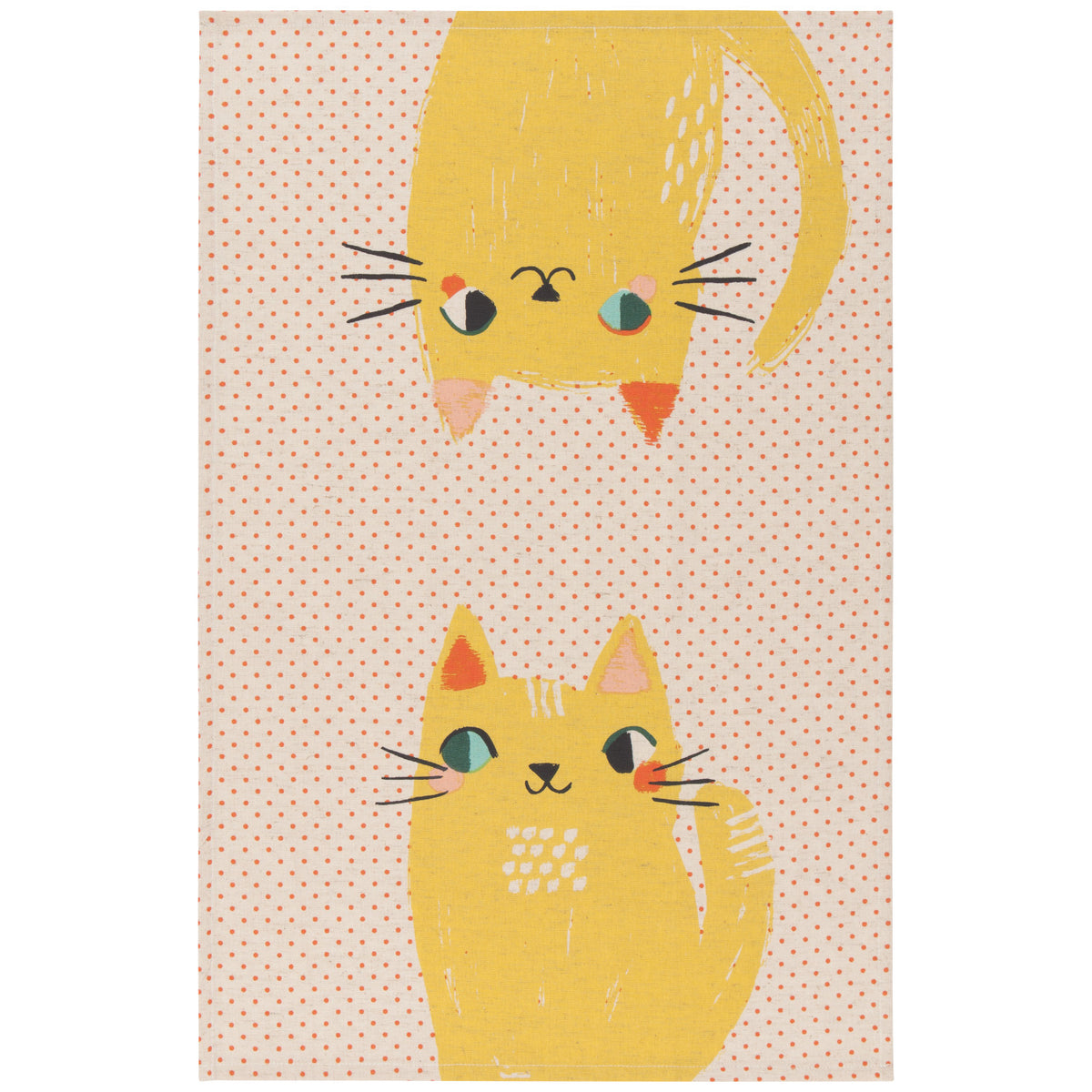 S/2 Meow Meow Dishtowels