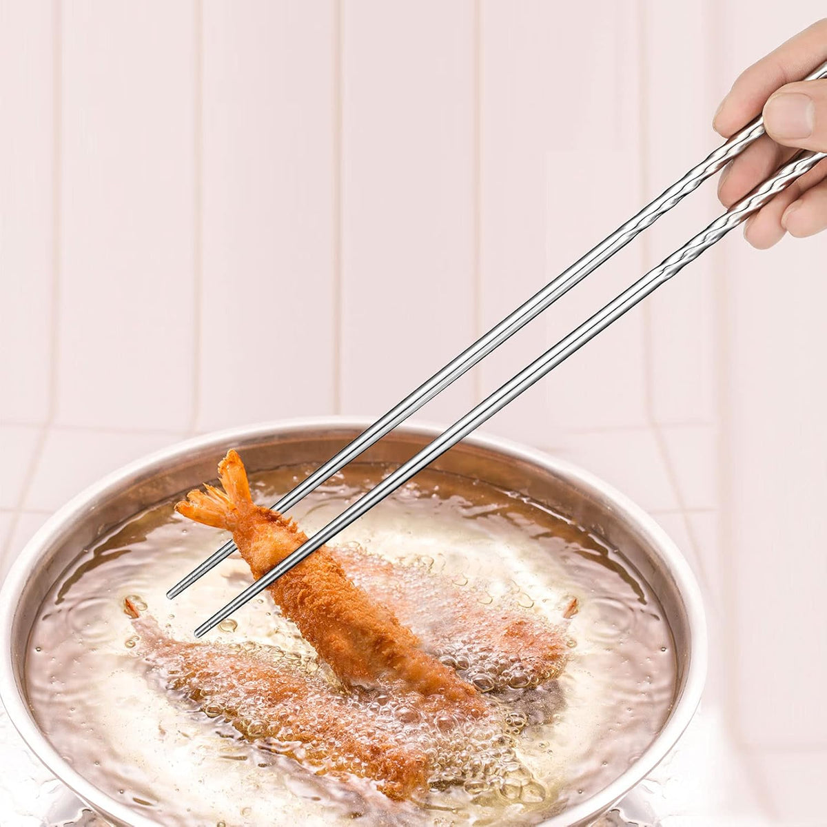 Stainless Steel Cooking Chopsticks