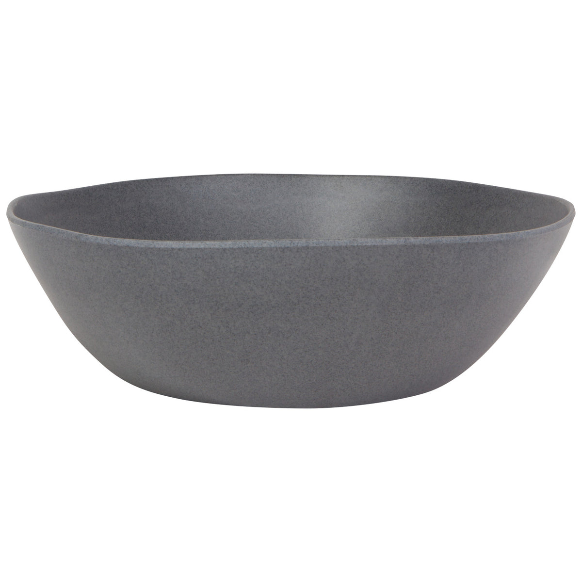 Graphite Fresco Melamine Serving Bowl