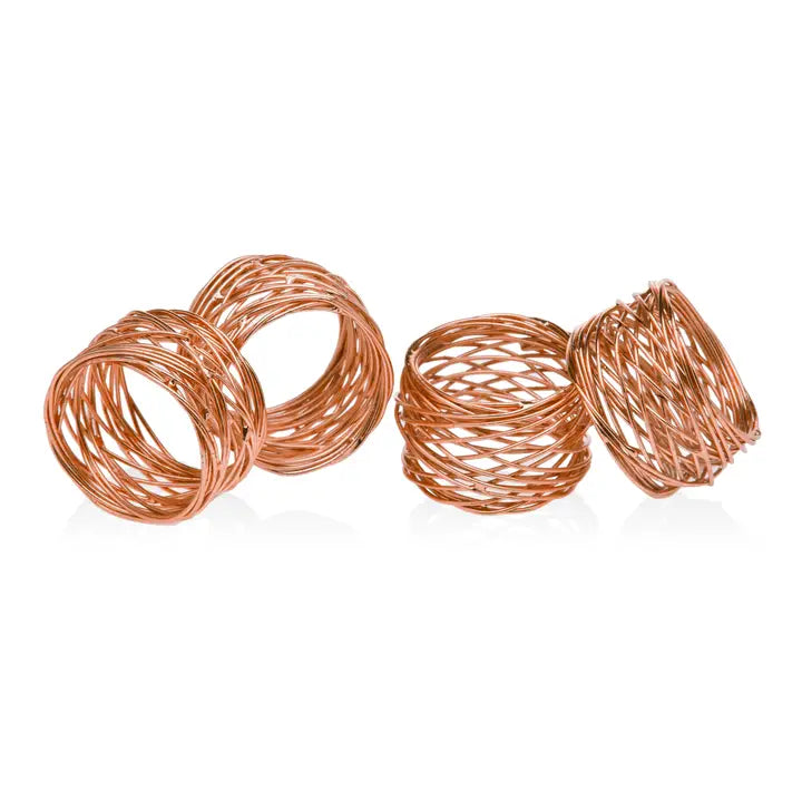 Single Copper Mesh Napkin Ring