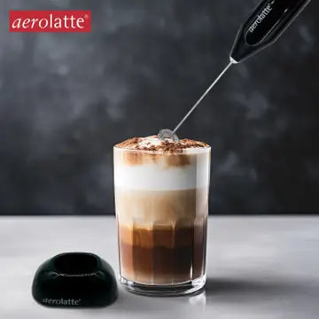 Red Aerolatte Milk Frother W/ Stand