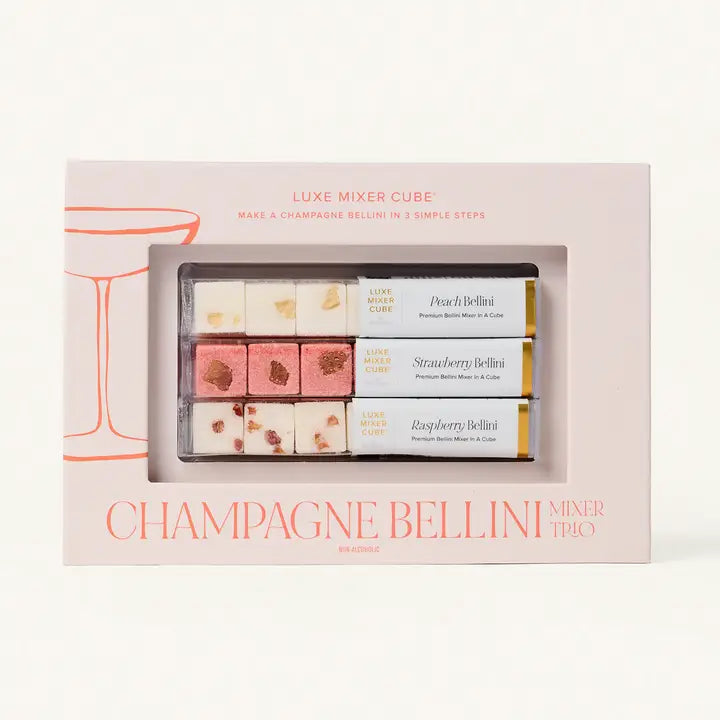 Champagne Bellini Mixer Trio