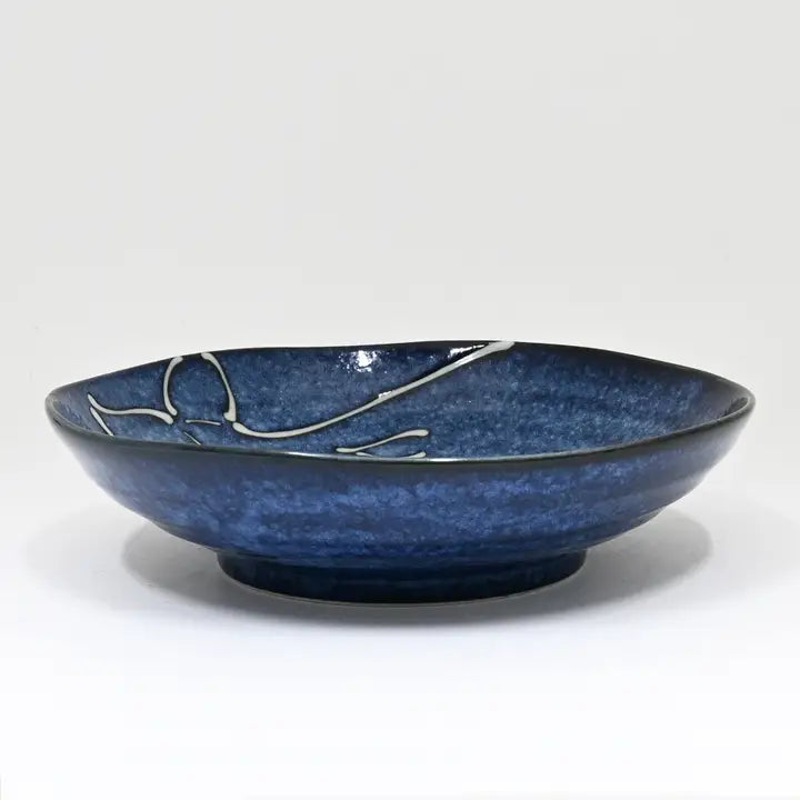 Kujira Youhenkon 8.25" Mino Ware Porcelain Deep Plate