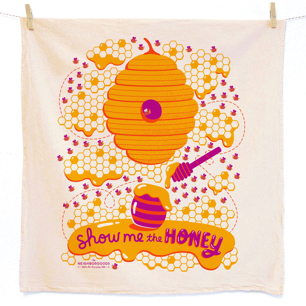 "The Pollinator" Floursack Dish Towel S/2