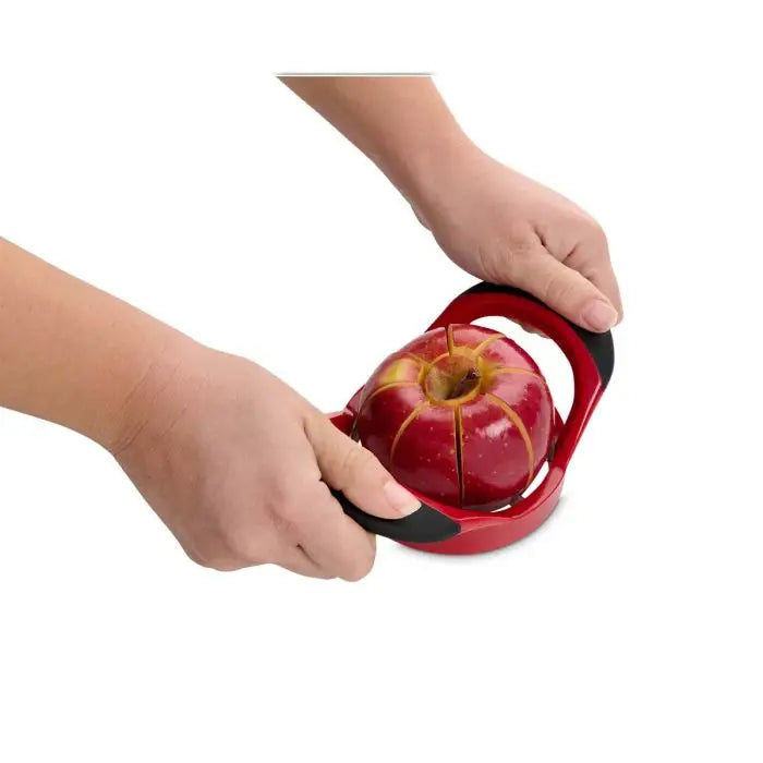 Apple Corer Slicer Red, Silicone Handles