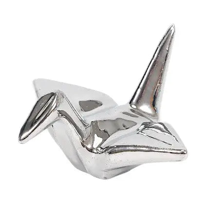Silver Crane Chopstick Rest