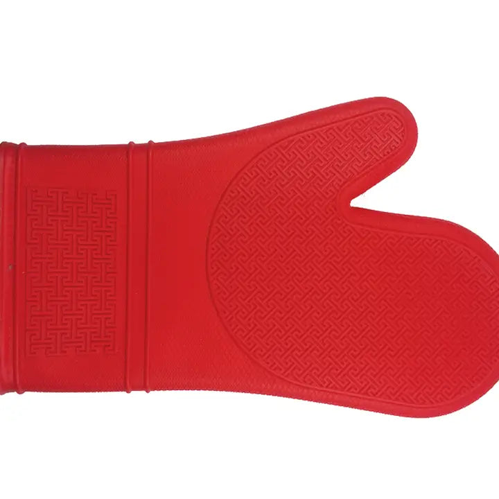 Silicone Oven Mitt Red